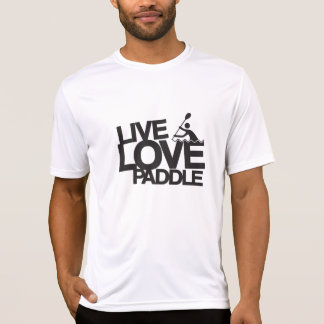 Camiseta Canoa viva del kajak de la paleta el | del amor