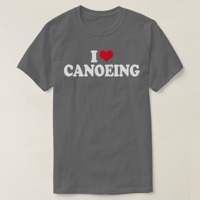 Camiseta Canoe I Love Canoeing (Diseño del anverso)