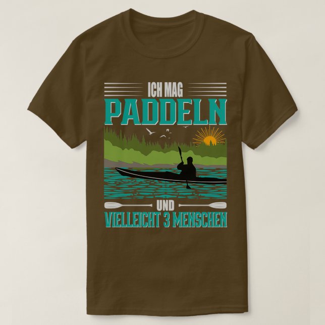 Camiseta Canoe Kayak I like paddling and 3 people (Diseño del anverso)