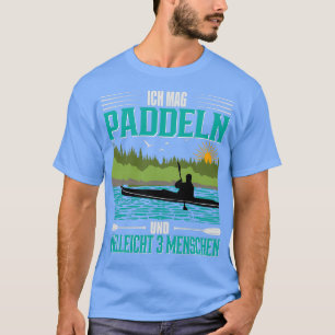 Camiseta Canoe Kayak Me gusta el paddling y 3 personas