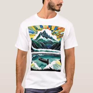 Camiseta Canoeísta en el lago 2