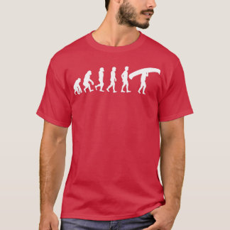 Camiseta Canoistas canoteando sobre la evolución de canoa