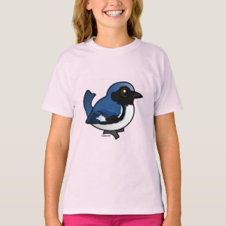 Camiseta Cañón azul de garganta negra