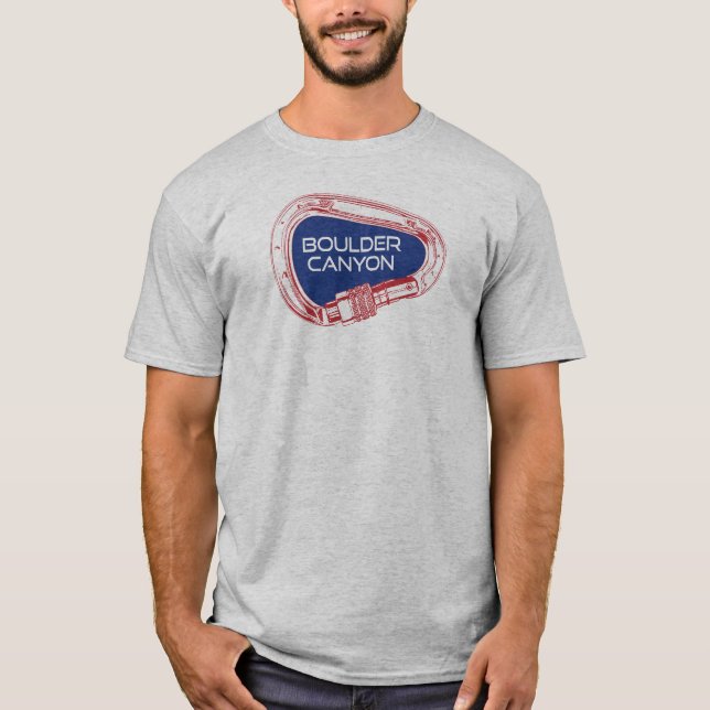 Camiseta Cañón Boulder Colorado Climbing Carabiner (Anverso)