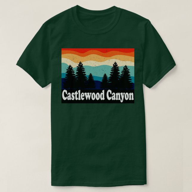 Camiseta Cañón Castlewood Colorado Retro (Diseño del anverso)