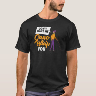 Camiseta Cañón ciego palo para caminar Braille 1