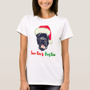 Camiseta Cañón Corso Navidades Santa familia Bestie Pajama