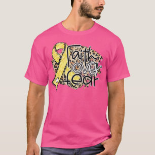 Camiseta Cañón de Cinta de Oro Leopardo por el Miedo