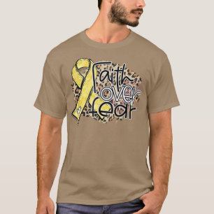 Camiseta Cañón de Cinta de Oro Leopardo por el Miedo