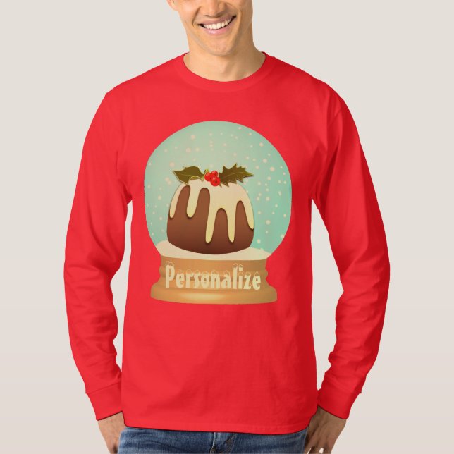 Camiseta Cañón de ciruelas de nieve pastel de invierno verd (Anverso)