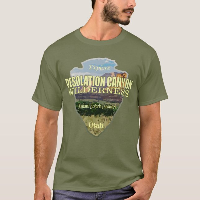 Camiseta Cañón de desolación WA (punta de flecha) (Anverso)
