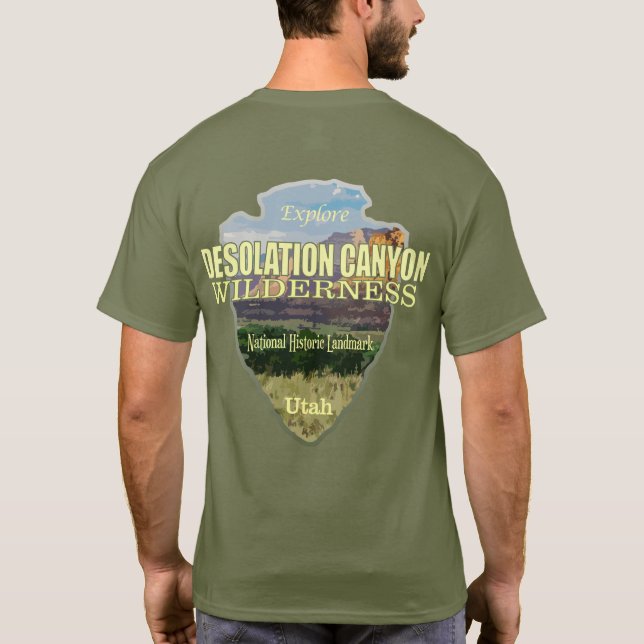 Camiseta Cañón de desolación WA (punta de flecha) (Reverso)