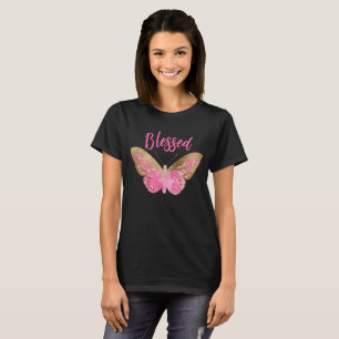 Camiseta Cañón de mariposa con bendición de oro