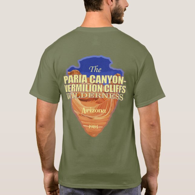 Camiseta Cañón de Paria - Vermilion Cliffs (punta de flecha (Reverso)