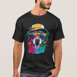 Camiseta Cañón de perro Abstracto Splatter