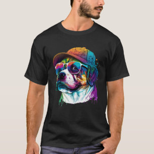 Camiseta Cañón de perro Abstracto Splatter