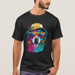 Camiseta Cañón de perro Abstracto Splatter