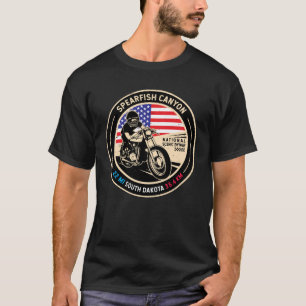 Camiseta Cañón de pez espada Motorcicleta Dakota del Sur