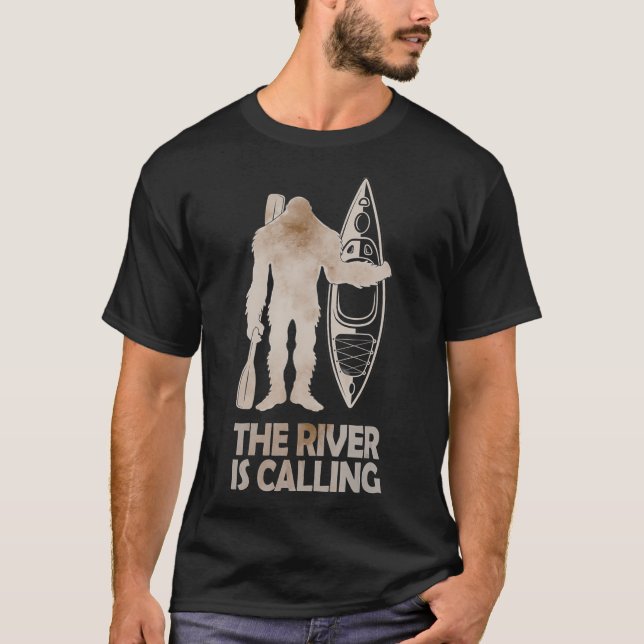 Camiseta Cañón de pie grande divertida que el río llama Sas (Anverso)