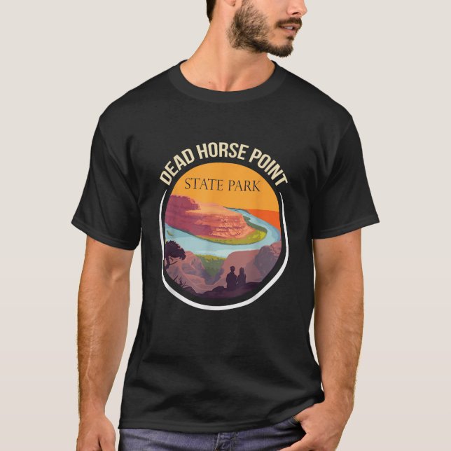 Camiseta Cañón de recuerdo del Parque Estatal Utah Deed Hor (Anverso)