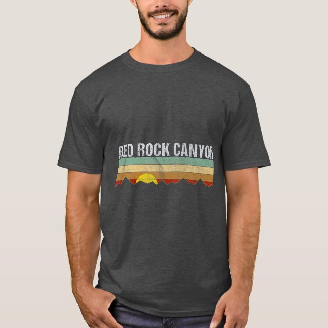 Camiseta Cañón de rock rojo vintage retro Nevada (Anverso)