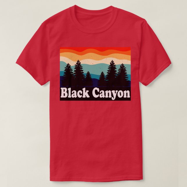 Camiseta Cañón negro de Gunnison National Park Colorad (Diseño del anverso)