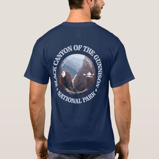 Camiseta Cañón negro de Gunnison NP (C) (Reverso)