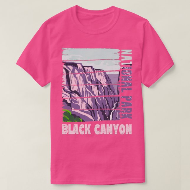 Camiseta Cañón Negro del Parque Nacional de Gunnison (Diseño del anverso)