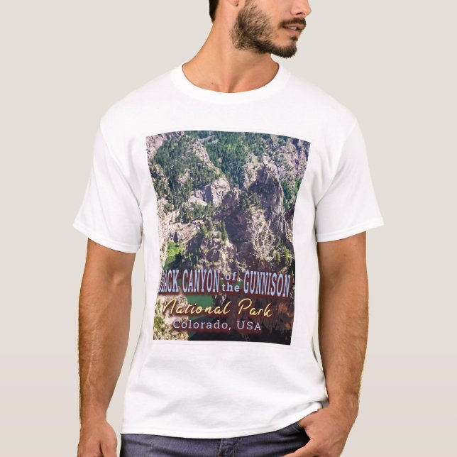 CAMISETA CAÑÓN NEGRO DEL PARQUE NACIONAL DE GUNNISON (Anverso)