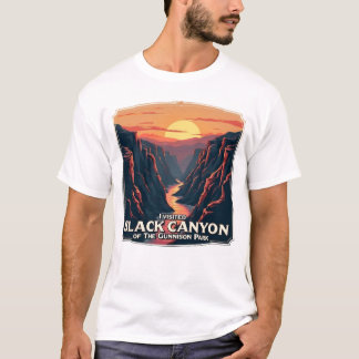 Camiseta Cañón negro del parque nacional de Gunnison