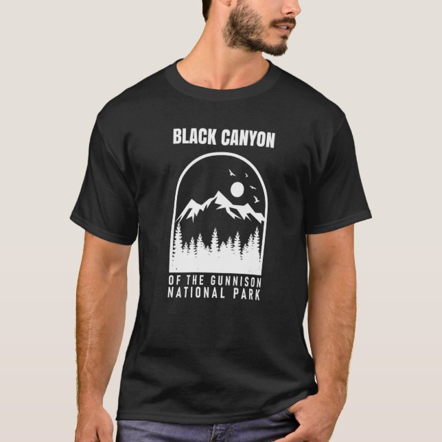 Camiseta Cañón Negro Del Parque Nacional Gunnison (Anverso)