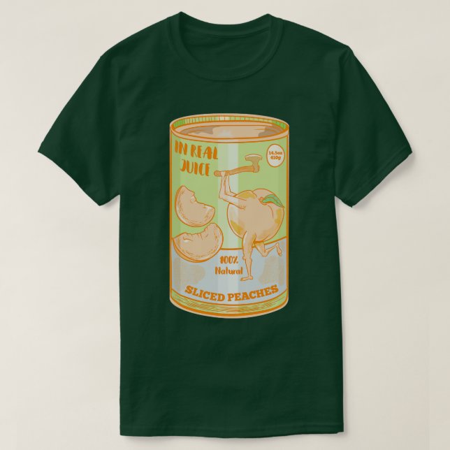 Camiseta Cañón retro de melocotones (Diseño del anverso)