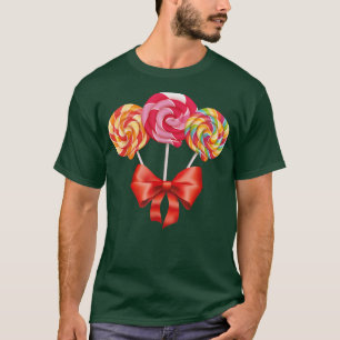 Camiseta Cañones de golosinas para mujeres niños Candy Cane