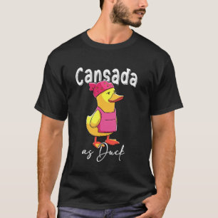 Camiseta Cansada como pato divertida madre latina