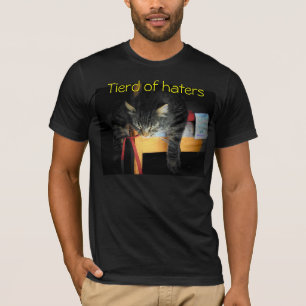 Camiseta Cansado de odiadores Gato