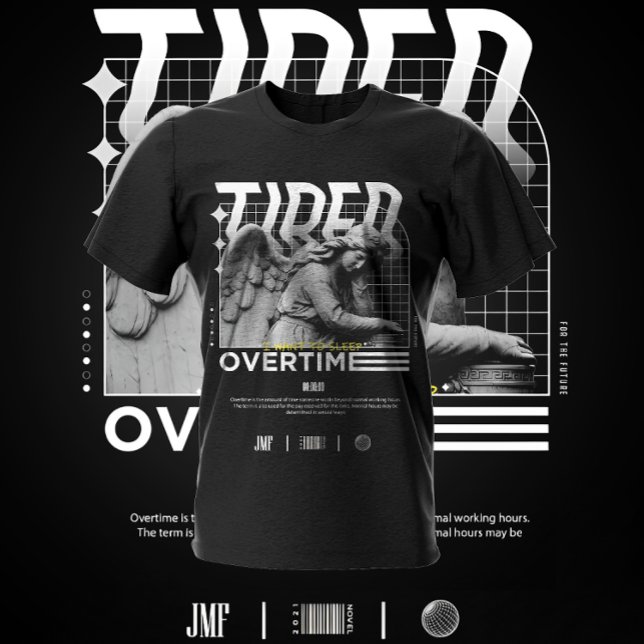 Camiseta Cansado Quiero dormir horas extra (Subido por el creador)