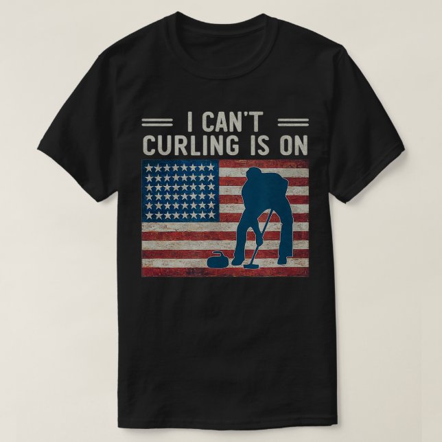 Camiseta Cant Curling está en apoyo de fans de deportes de  (Diseño del anverso)