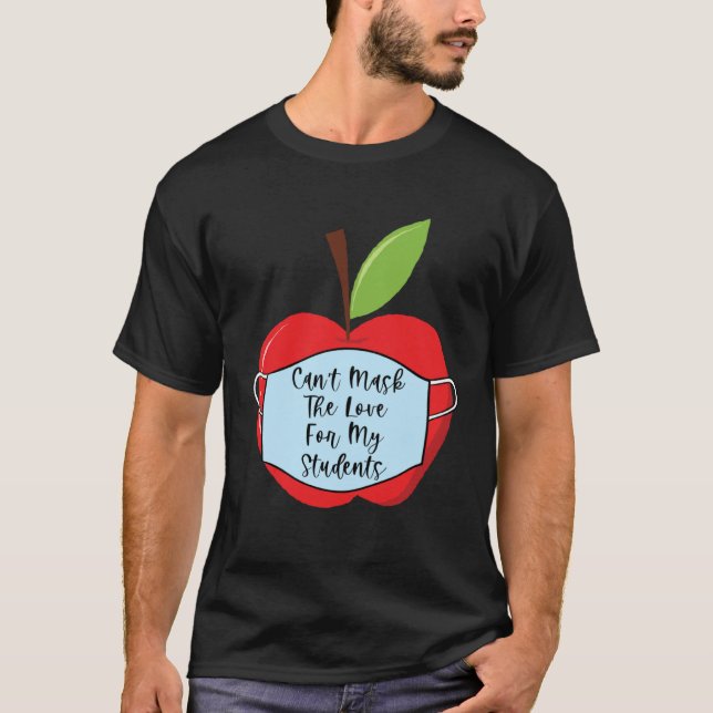 Camiseta Cant Mask Teacher Student Virtual Social Distance  (Anverso)