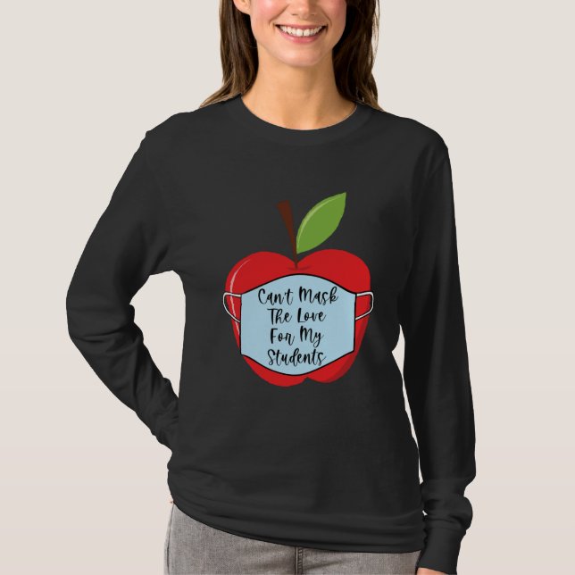 Camiseta Cant Mask Teacher Student Virtual Social Distance  (Anverso)