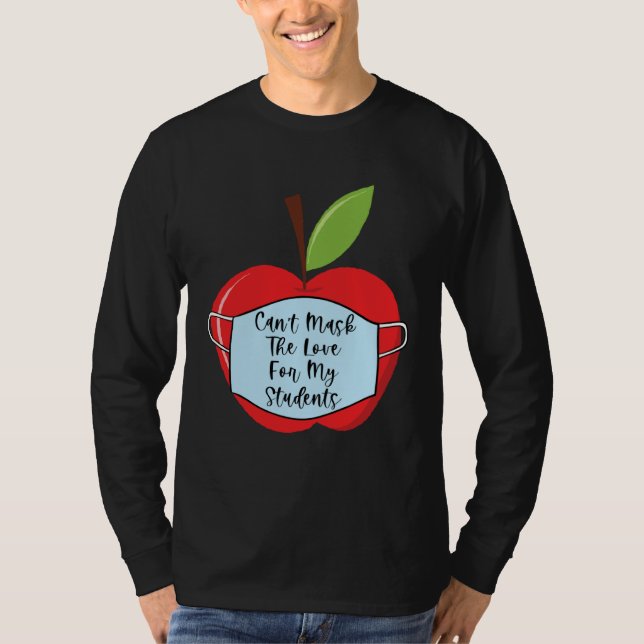 Camiseta Cant Mask Teacher Student Virtual Social Distance  (Anverso)