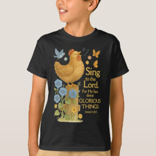 Camiseta Canta Al Señor - Gallina Cristiana Linda Desi