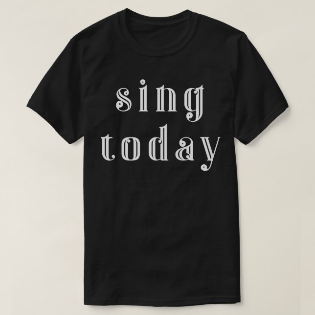 Camiseta Canta hoy (Diseño del anverso)