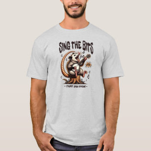 Camiseta Canta Los Pedacitos Possum Banjo Humor