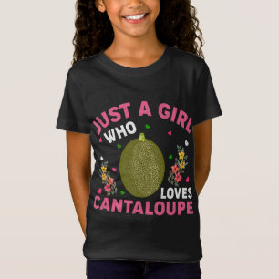Camiseta Cantaloupe Fruit Lover Sólo Un Chica Que Ama Canta