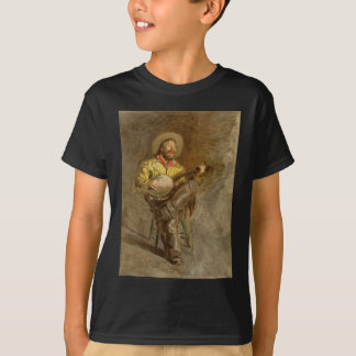 Camiseta Cantando Cowboy Español con Banjo Jugando Canción