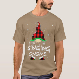 Camiseta Cantando Gnome Búfalo Tapado Coincidir con la Fami