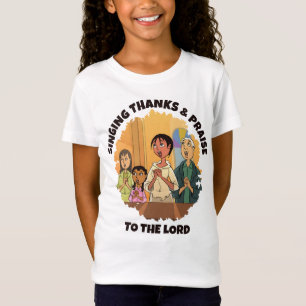 CAMISETA CANTANDO GRACIAS Y ELOGIAR A LOS NIÑOS MADRES