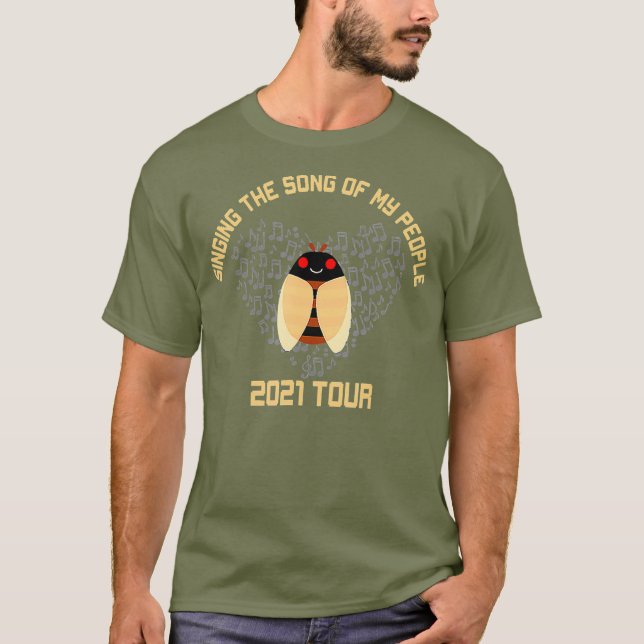 Camiseta Cantando la canción de mi gente Brood X Cicada (Anverso)