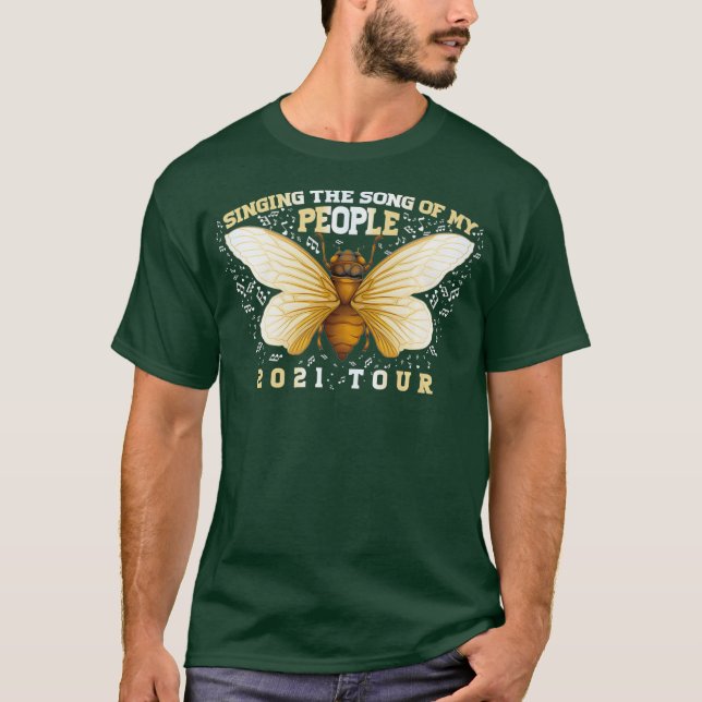 Camiseta Cantando la canción de mi gente, X Cicada USA (Anverso)
