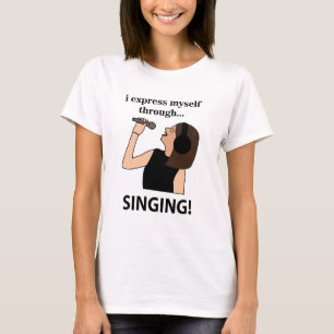 Camiseta Cantando me expreso a través del canto
